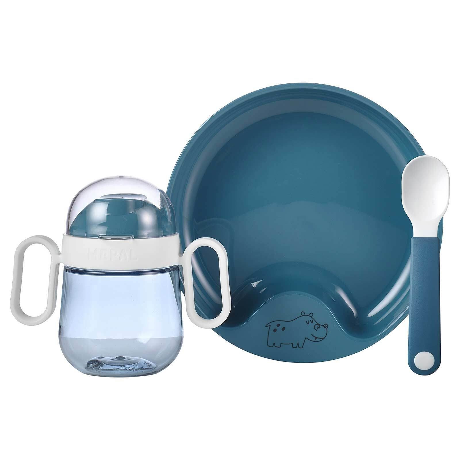 Mepal Kindergeschirr-Set Mio Babygeschirr 3er Set (3-tlg), Polypropylen, Silikon ...